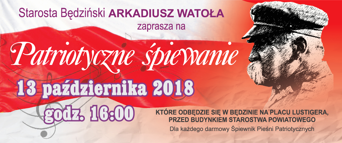slider Zapraszamy na Patriotyczne Śpiewanie.